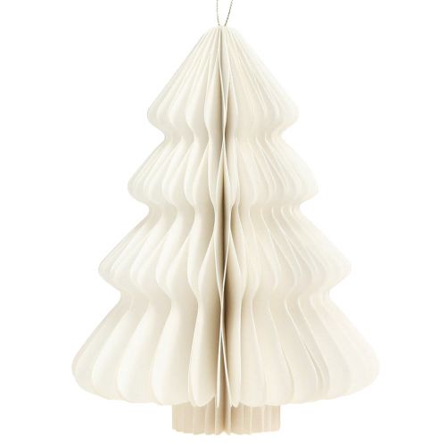 Artikel Kerstboompapier Kerst wit zilver 20cm 5st