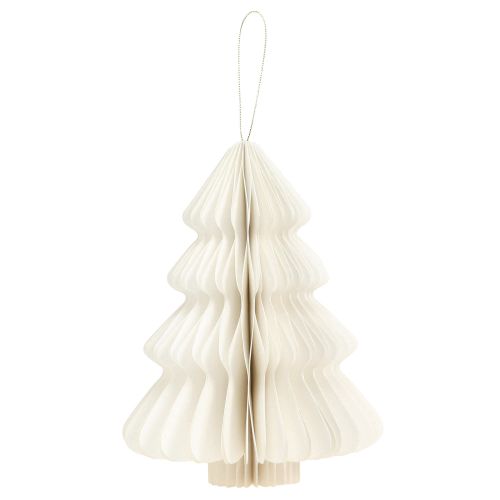 Artikel Kerstboompapier Kerst wit zilver 20cm 5st