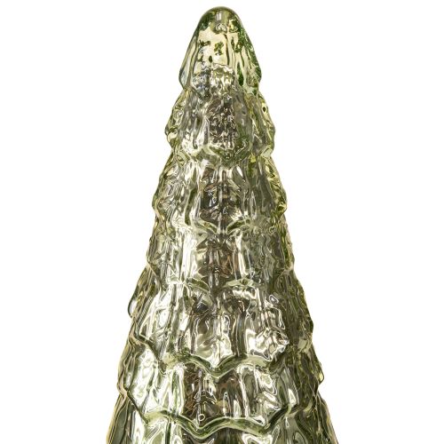 Floristik24 Kerstboom met LED-verlichting vintage groen goud 38cm