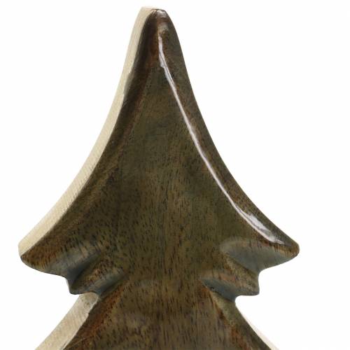 Floristik24 Houtspar geglazuurd naturel, wit mangohout H29cm