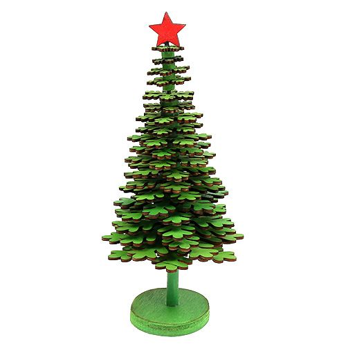 Floristik24 Kerstboom sneeuwvlokken groen 25cm