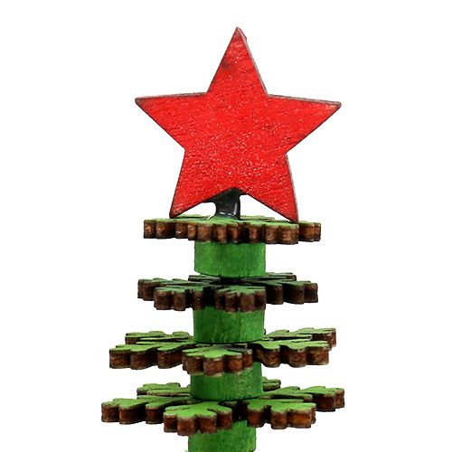 Floristik24 Kerstboom sneeuwvlokken groen 25cm