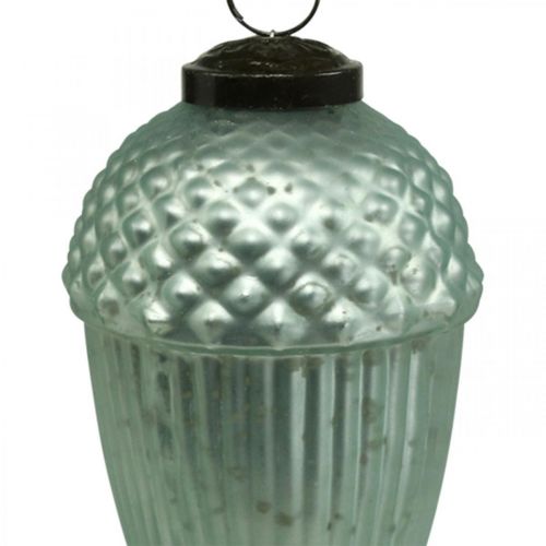 Floristik24 Kerstboomversieringen eikelglas mint 11-14.5cm set van 3