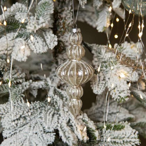 Floristik24 Kerstboomversiering glas Kerstboomversiering vintage 15cm 3st