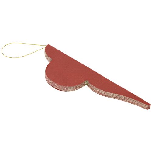 Artikel Kerstboomversiering van papier Bordeaux 20cm 2st