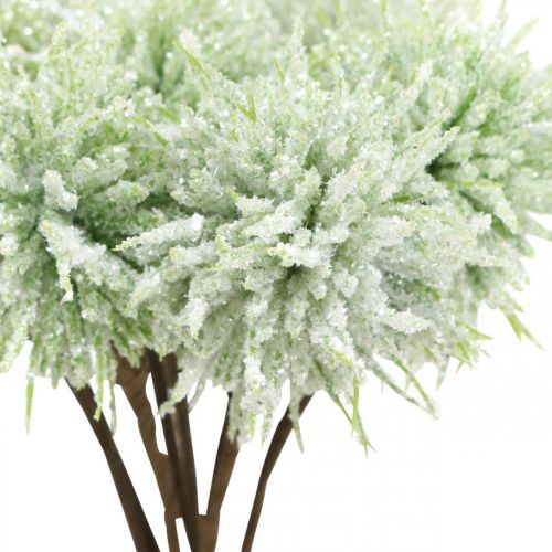 Floristik24 Kerstbloemen glitter kunstbloemen Kerst groen in bos 4st