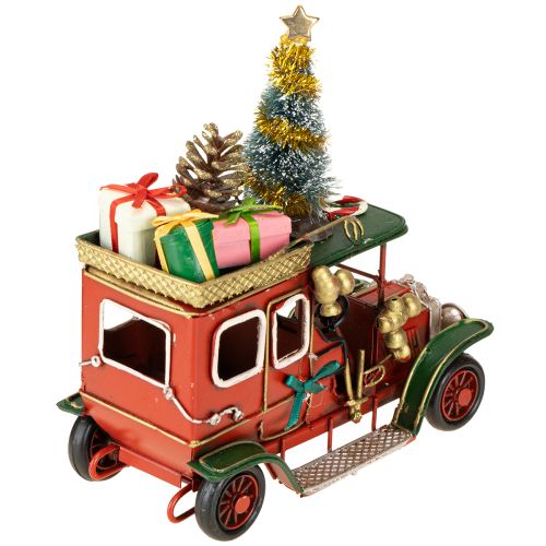 Artikel Kerstdecoratie auto Kerstauto vintage rood 15×7×16cm