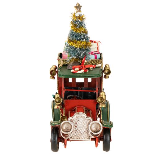 Artikel Kerstdecoratie auto Kerstauto vintage rood 15×7×16cm