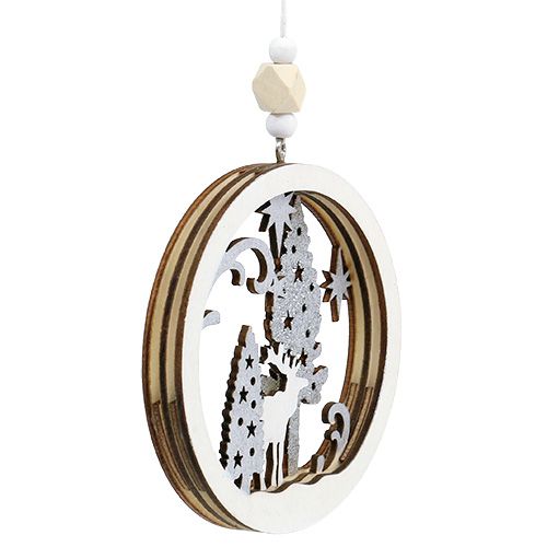 Floristik24 Kerstdecoratie om op te hangen Ø9,8cm 4st