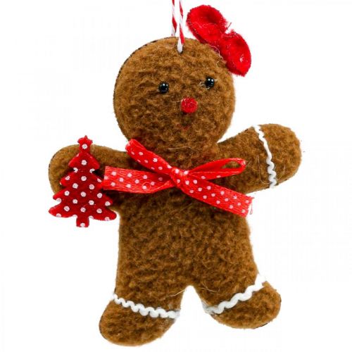 Floristik24 Kerstdecoratie gingerbread man hanger H9/10.5cm 3st