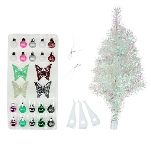 Floristik24 Kerstdecoratie mini boom kleurrijk 43cm