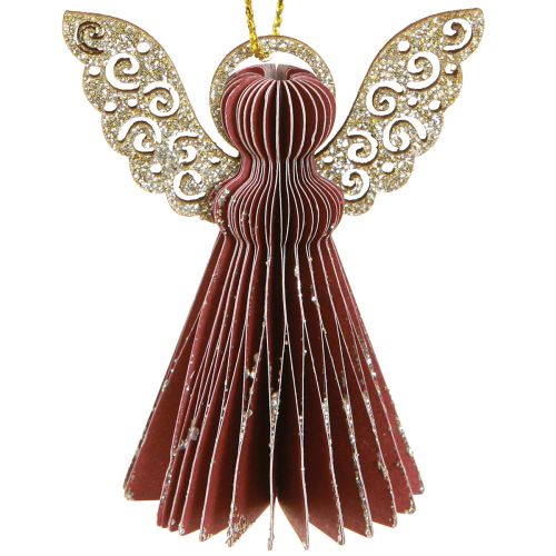 Artikel Kerstdecoratiepapier boomdecoraties Bordeaux 6cm 12 st