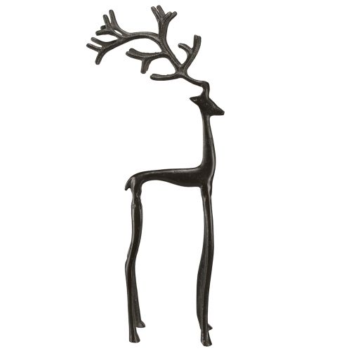 Artikel Kerstdecoratie rendierdecoratie metaal in bruin 15x9x53cm