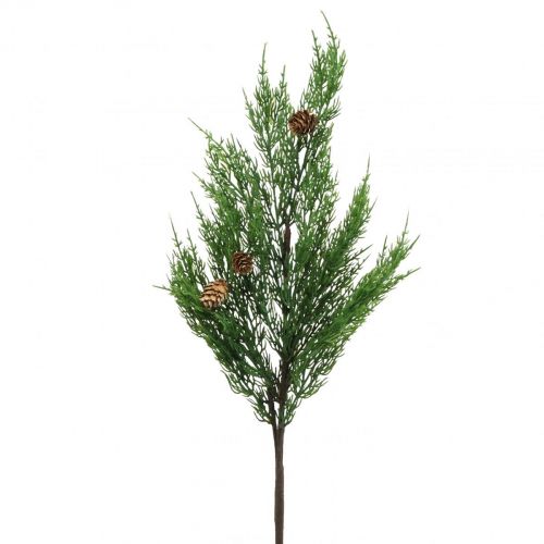Floristik24 Cypress takken kunst kersttak met kegels 78cm