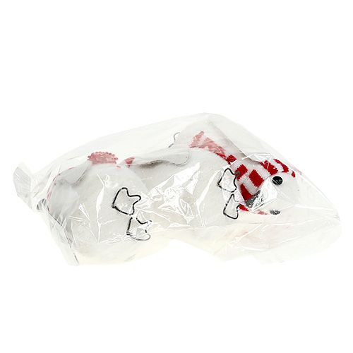 Floristik24 Kerstdecoratie pinguïn 11cm wit 3st