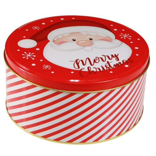 Artikel Kerstblikken Metaal Rond Rood Wit Ø13,5-19cm Set van 3