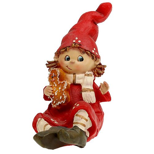 Floristik24 Kerstfiguur kinderen 11cm rood 2st