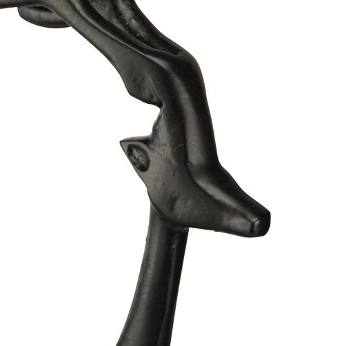Floristik24 Kerstfiguur rendier decoratie metaal zwart 17×8×38,5cm