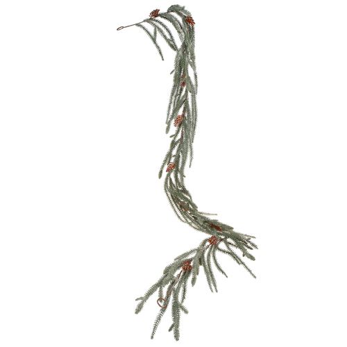 Floristik24 Kerstslinger dennenslinger kegels Frost 180cm
