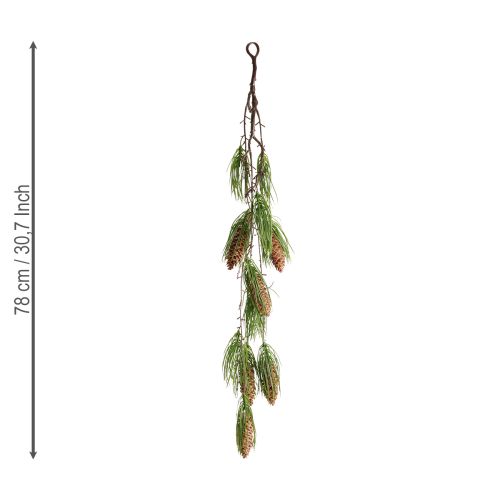 Artikel Kerstkrans kunstkerstboom groen 6 kegels 78cm