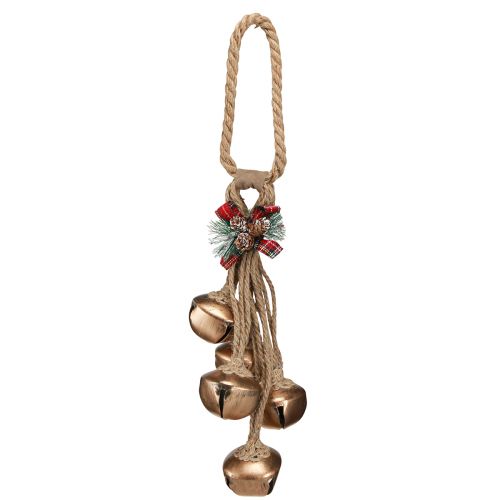 Artikel Kerstklok decoratieklokken met gouden strik 51cm
