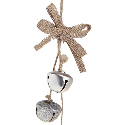 Artikel Kerstklokken kerstboomversiering zilver Ø3,5cm 3st