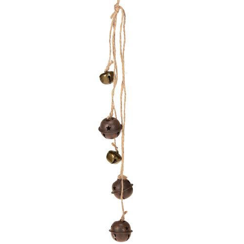 Kerstklokken om op te hangen, H37cm, 6 stuks