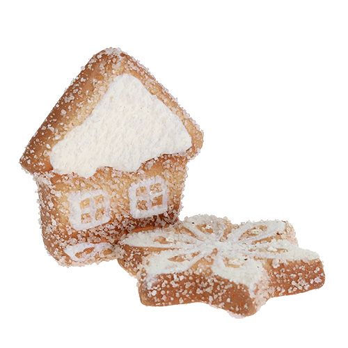 Floristik24 Kerstkoekje wit 3cm - 3,5cm 24st