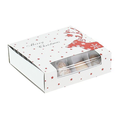 Floristik24 Kerstkoekje wit 3cm - 3,5cm 24st