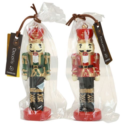 Artikel Kerstkaars notenkraker figuur tafeldecoratie Kerstmis 12cm 1 stuk