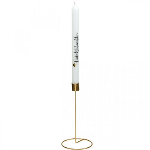 Kerstkaarsen &quot;Merry Christmas&quot; kaarsen wit 250/22mm 4st