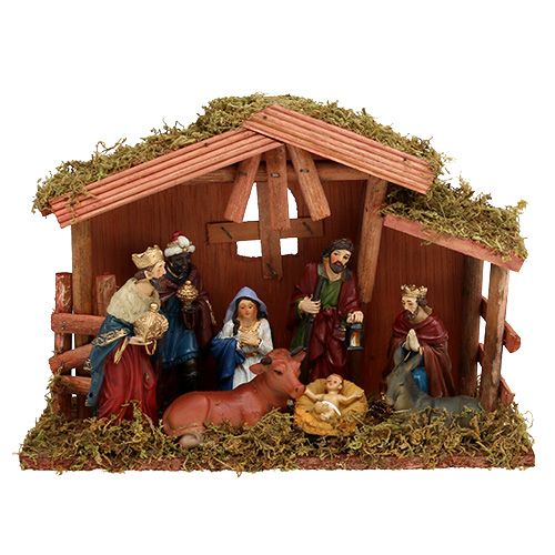 Artikel Kerststal 30cm x 21cm x 10cm