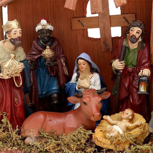 Artikel Kerststal 30cm x 21cm x 10cm
