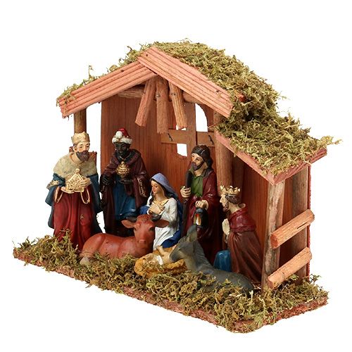 Artikel Kerststal 30cm x 21cm x 10cm