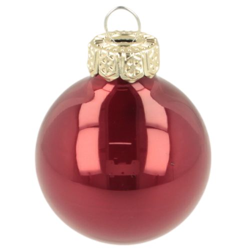 Kerstbal van glas, glanzend, 3 cm, 22 stuks | Floristik24.nl