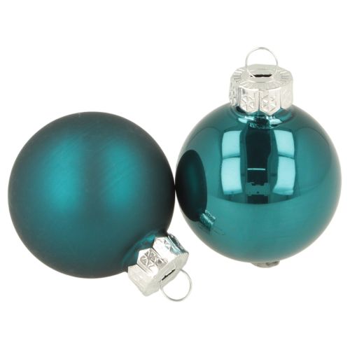 Kerstballen, mat en glanzend, kleine kerstversieringen, 4 cm, 24 stuks