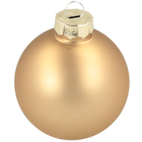 Floristik24 Kerstbal trio goud &amp; rosé – elegante set van 3 met glans en stijl 5 cm 24 stuks