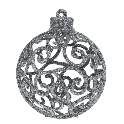Artikel Kerstbal zilver Ø6cm 16 st