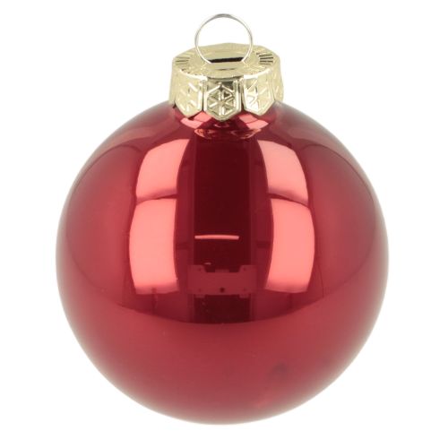 Kerstballenset, glanzende feestelijke decoratie, 6 cm, 24 stuks | Floristik24.nl