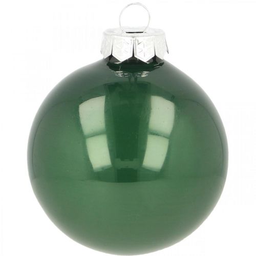 Artikel Kerstballen glas Kerstboomballen groen mat Ø6cm 24 stuks