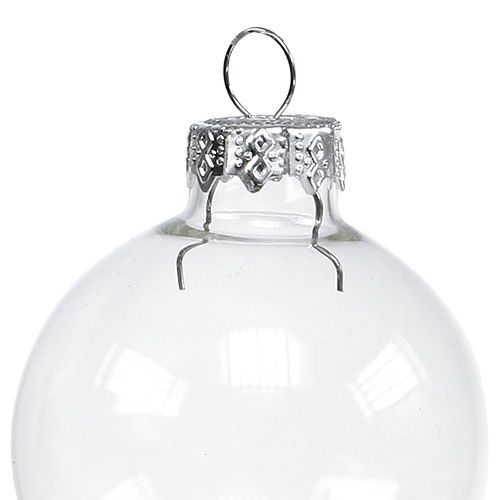 Artikel Kerstbol glas Ø4cm helder 24 st