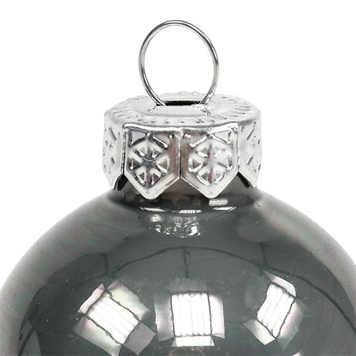 Floristik24 Kerstbolglas Ø3,5cm roze, grijs, crème 16 st