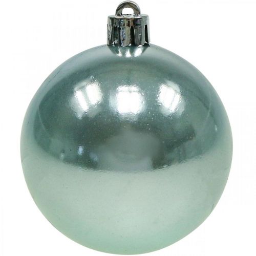 Artikel Kerstballen kunststof lichtblauw mix Ø6cm 10 st