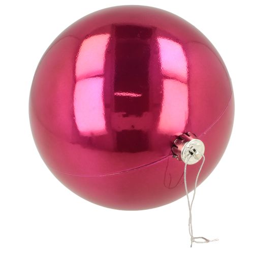 Artikel Kerstbal kunststof grote kerstboombal roze Ø14cm