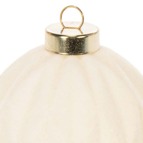 Kerstbalornament in wit,