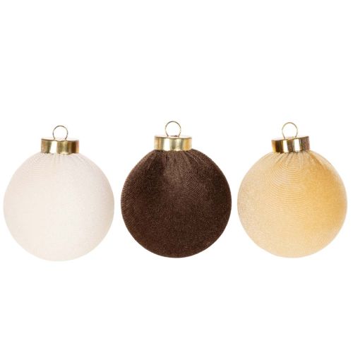 Kerstballen, fluweelachtig,