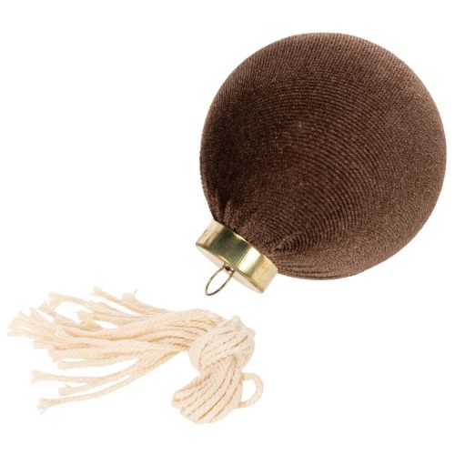 Kerstballen, fluweelachtig,
