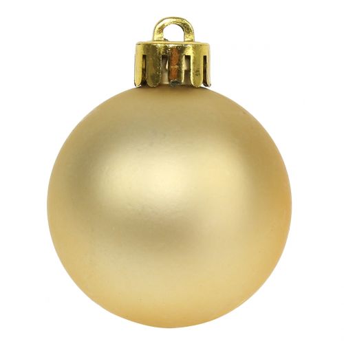 Floristik24 Kerstbal goud Ø3,5cm - Ø5,5cm 30st