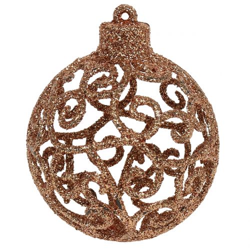 Floristik24 Kerstbal koper goud Ø6cm 16 st