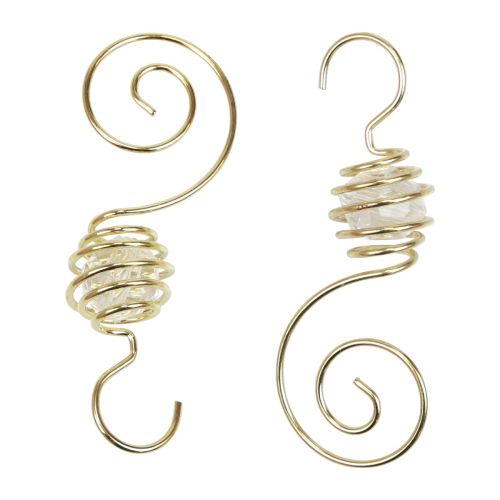 Floristik24 Kerstballenhanger, ballenhanger goud 7cm 6st
